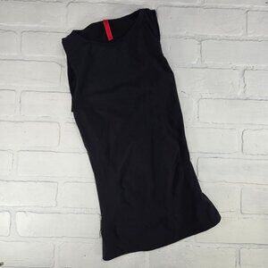Spanx Sophisticated Sleeveless Crew Neck Tank Black Medium